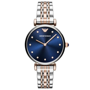 Emporio Armani AR11092 Quartz Crystal Blue Dial Ladies Watch Emporio Armani