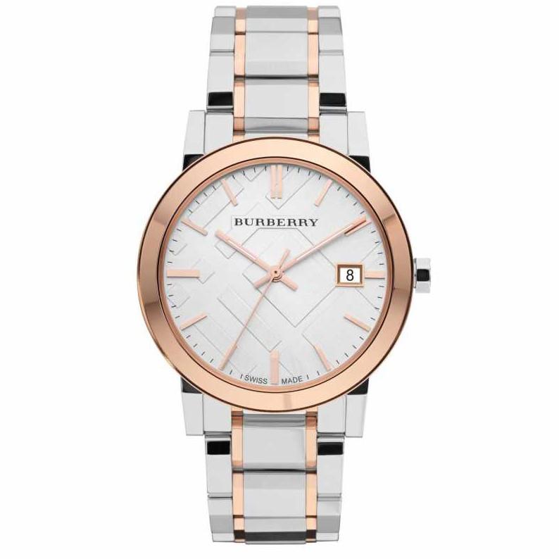 Burberry BU9006 Silver Dial Two-Tone Stainless Steel Unisex Watch Burberry