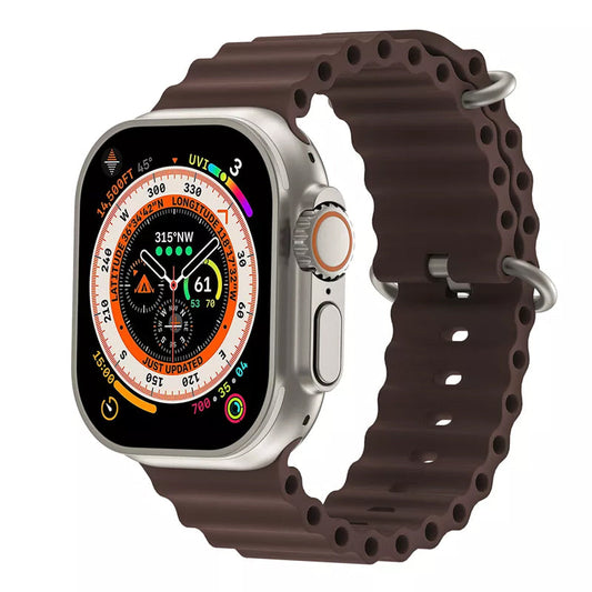 Apple Watch Silikon Ocean Band - Brun Wrist Sweden