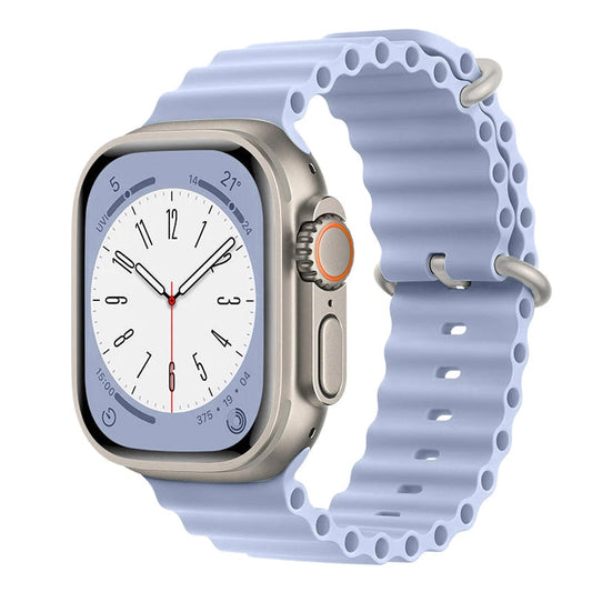 Apple Watch Silikon Ocean Band - Ljusblå Wrist Sweden