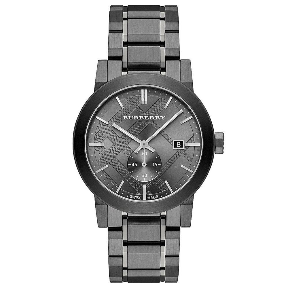 Burberry BU9902 The City Gunmetal Dial Steel Men's Watch Burberry