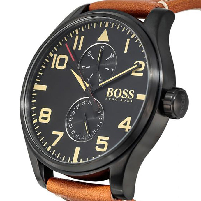 Produktbild av Hugo Boss 1513082, Aeroliner herrklocka med 50 mm boett.