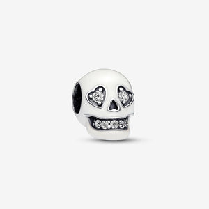 Pandora Glow-in-the-dark Sparkling Skull Charm WRIST SWEDEN