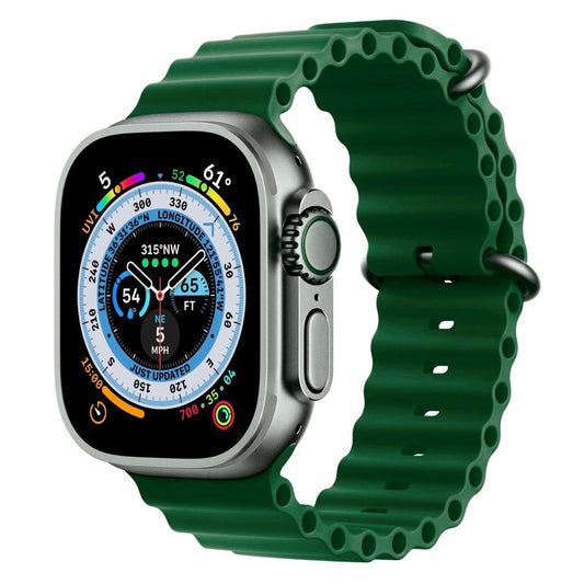 Apple Watch Silikon Ocean Band - Mörkgrön Wrist Sweden