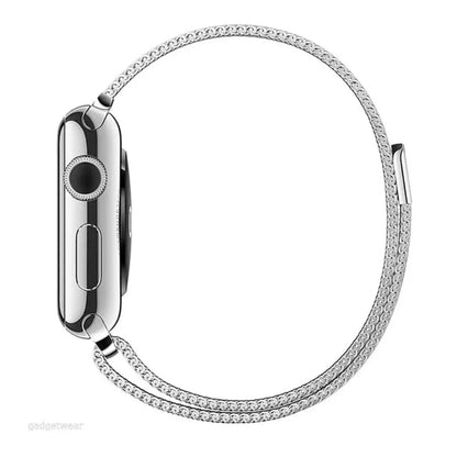 Apple Watch Milanesisk Loop Rostfritt Metallarmband - Silver Wrist Sweden