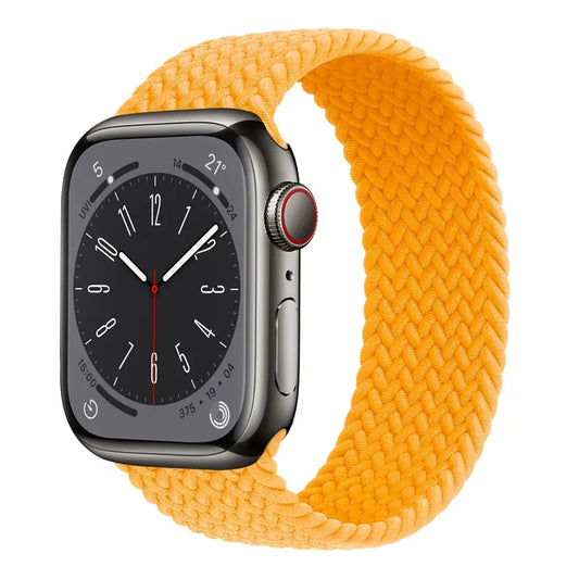 Apple Watch Flätad Sololoop Band - Gul Wrist Sweden