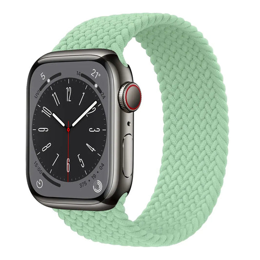 Apple Watch Flätad Sololoop Band - Mint Wrist Sweden