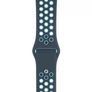 Apple Watch Silikon Ihåligt Rem Sport Band - Aurora Grön & Mint Wrist Sweden