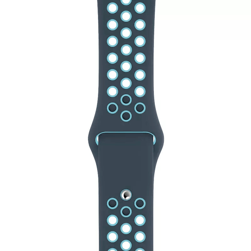 Apple Watch Silikon Ihåligt Rem Sport Band - Aurora Grön & Mint Wrist Sweden