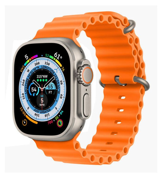 Apple Watch Silikon Ocean Band - Orange Wrist Sweden