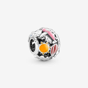 Pandora Fly Away Rainbow Sky & Travel Charm WRIST SWEDEN