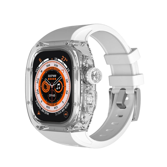 Apple Watch Ultra General Band - Vit Band + Vit Case Wrist Sweden