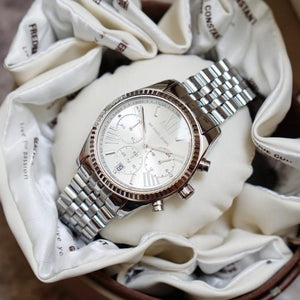 Michael Kors MK5555 - Lexington Silver WRIST SWEDEN