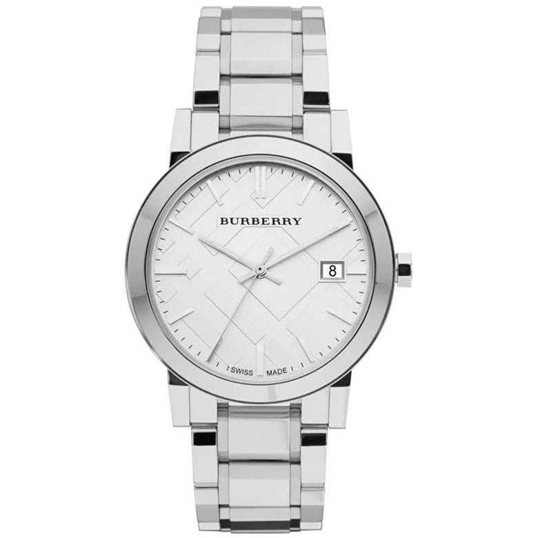 Burberry BU9000 Silver Dial Stainless Steel Unisex Watch Burberry