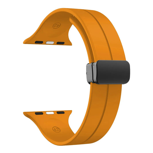 Apple Watch Nifty Line On Magnetiskt Spänne Silikon Armband - Apricot Wrist Sweden