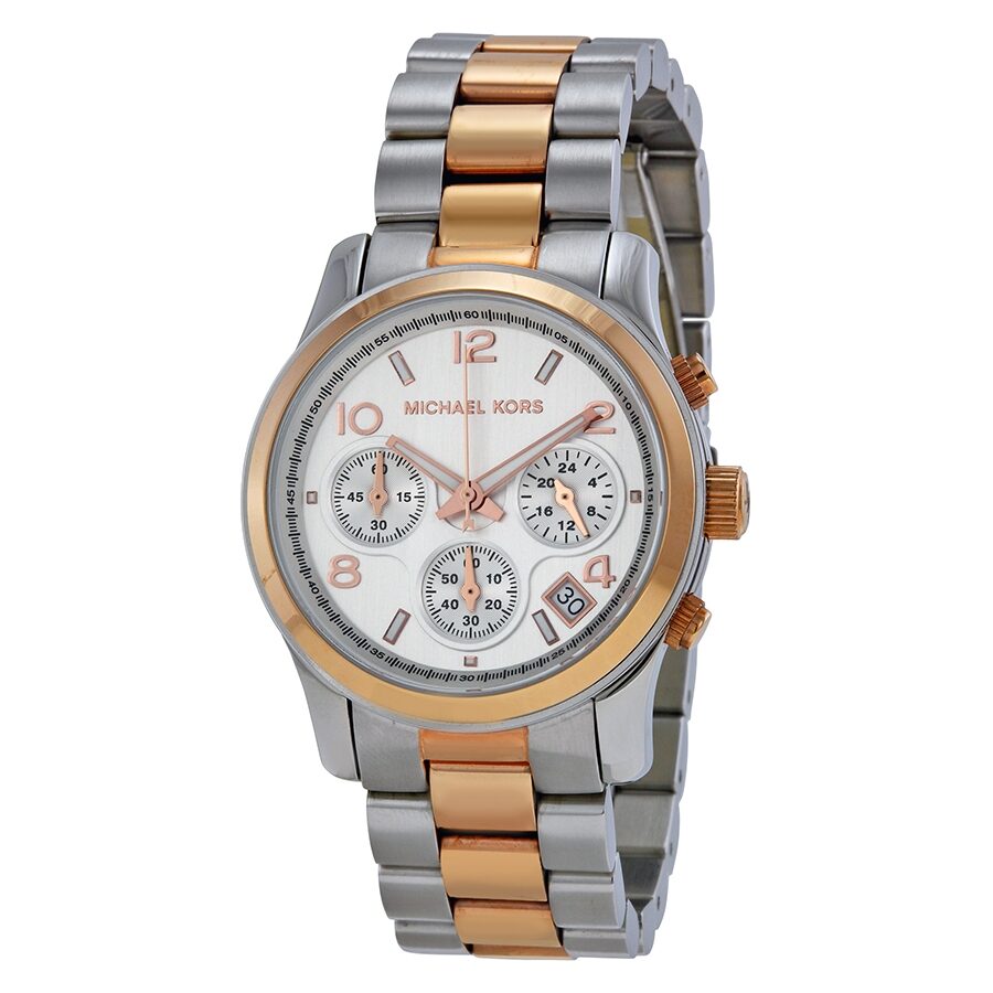 Produktbild av Michael Kors Runway MK5315 i silver/guld.