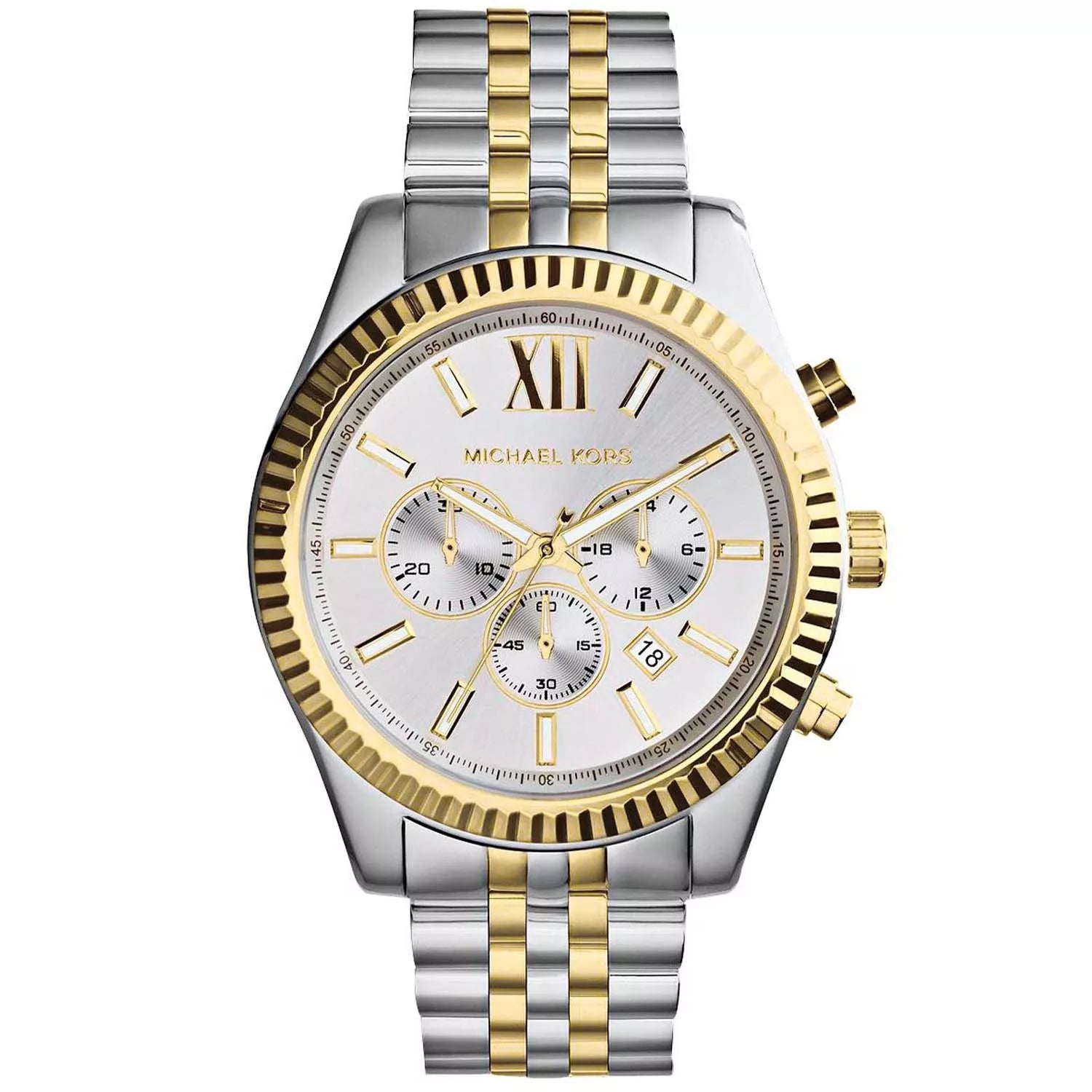 Produktbild av Michael Kors Herrklocka MK8344 i guld/silver.