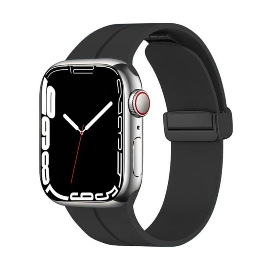 Apple Watch Nifty Line On Silikon Armband - Svart Wrist Sweden