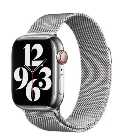 Apple Watch Milanesisk Loop Rostfritt Metallarmband - Silver Wrist Sweden