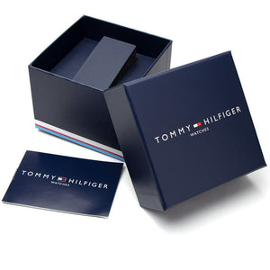 Tommy Hilfiger Sport 1790920 herrklocka med svart silikonarmband och silver boett, visad framifrån.