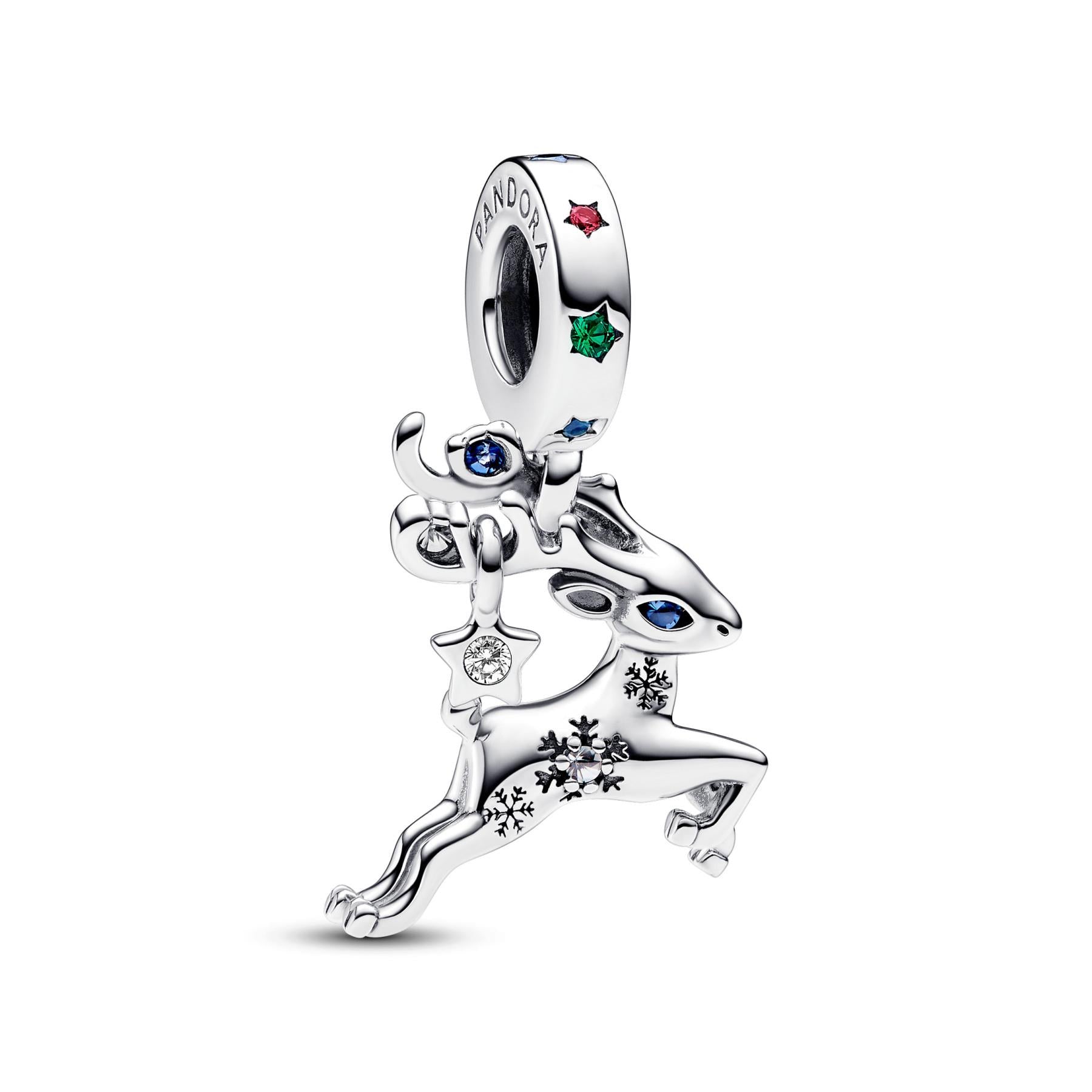 Pandora Magical Christmas Reindeer Dangle Charm Pandora