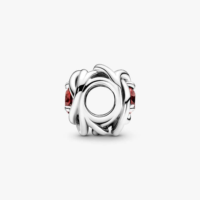 July Birthstone Eternity Circle Charm WRIST SWEDEN