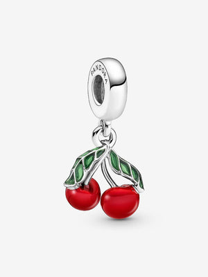 Pandora Asymmetrische Kirsche Charm-Anhänger Sterling-Silber WRIST SWEDEN