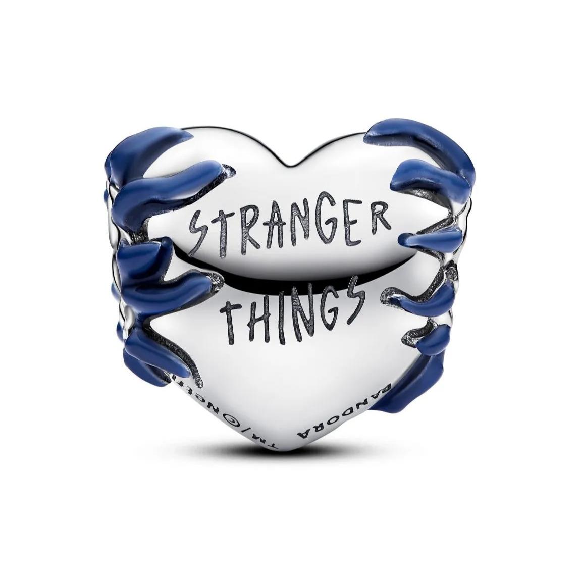 Pandora Stranger Things Glow-in-the-Dark Heart-Shaped Charm WRIST SWEDEN