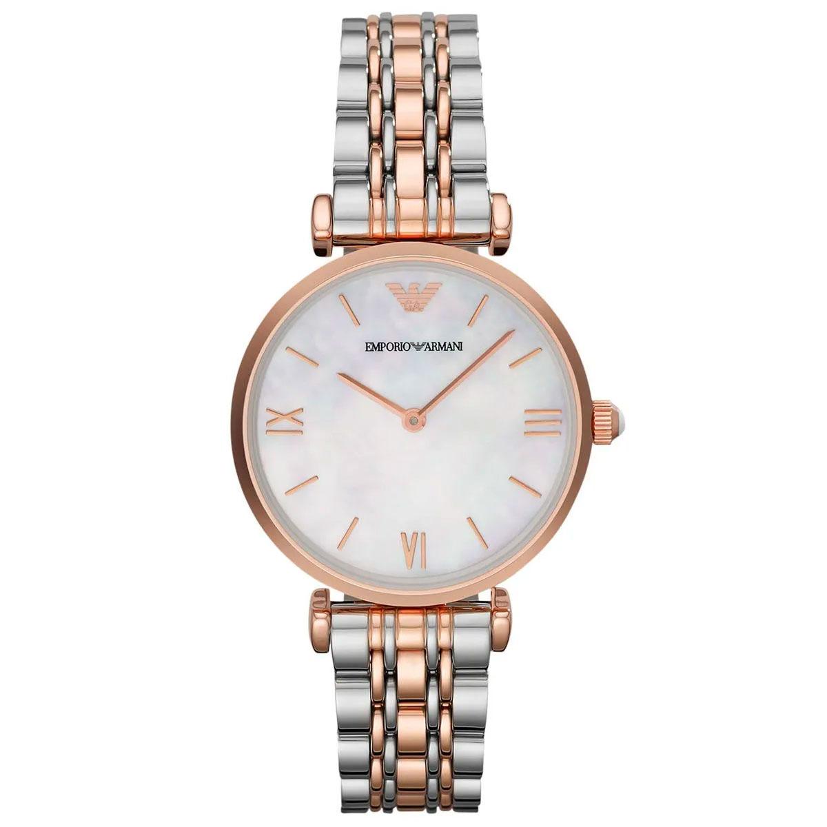 Produktbild av Emporio Armani Mother of Pearl AR1683, damklocka med Ø32 mm boett.