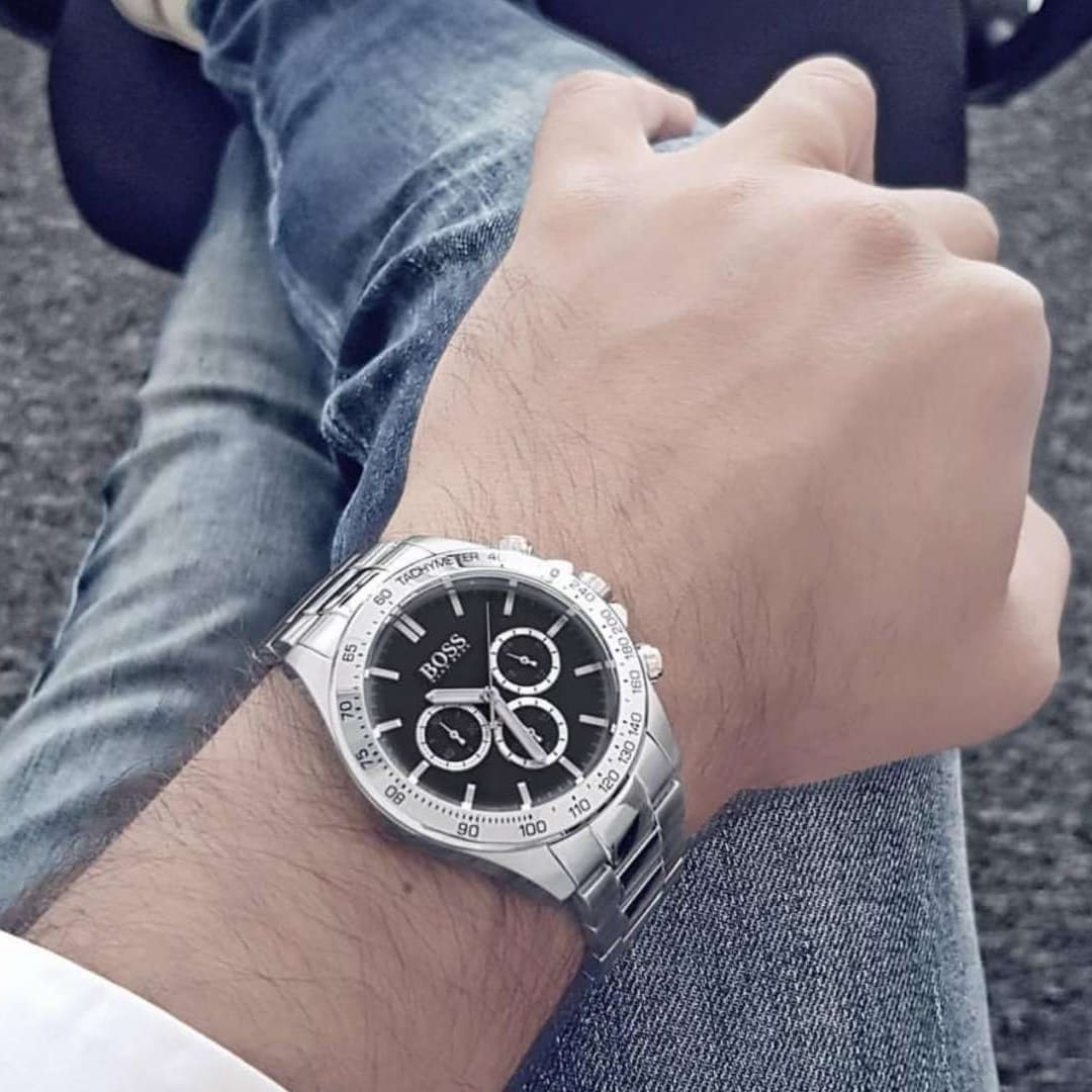 Produktbild av Hugo Boss 1512965, Iconic herrklocka med 44 mm boett.
