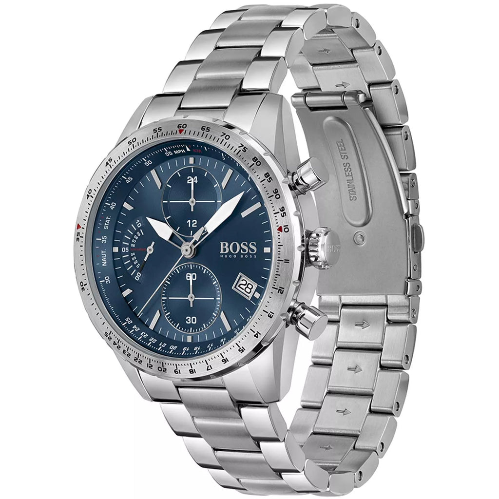 Produktbild av Hugo Boss 1513850, Pilot herrklocka med 44 mm boett.
