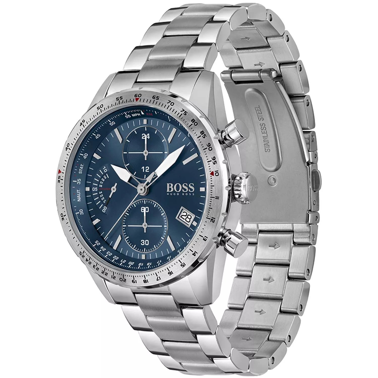 Produktbild av Hugo Boss 1513850, Pilot herrklocka med 44 mm boett.
