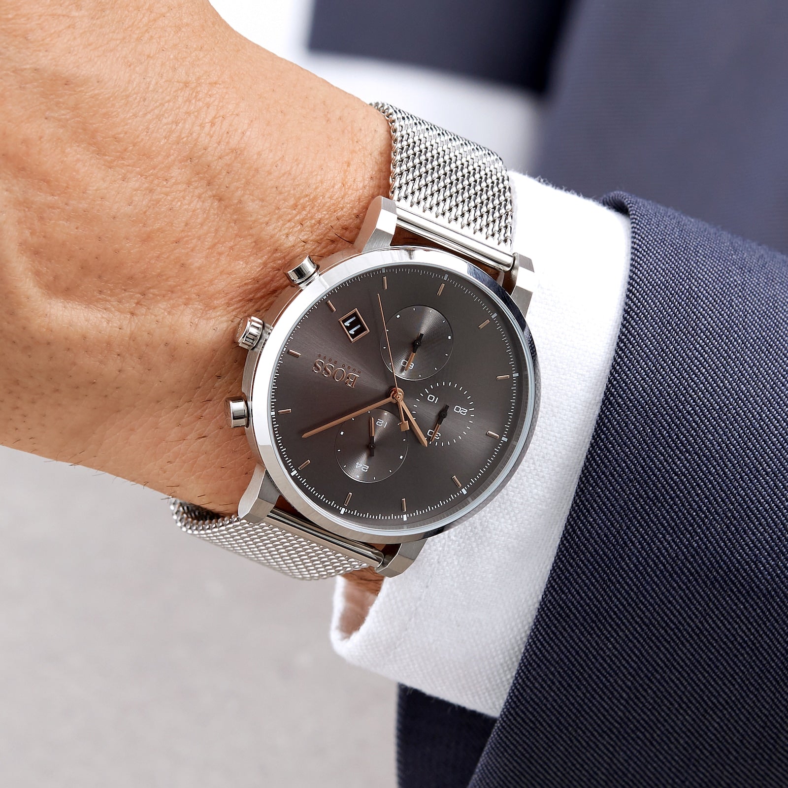 Produktbild av Hugo Boss 1513807, Integrity herrklocka med 43 mm boett.