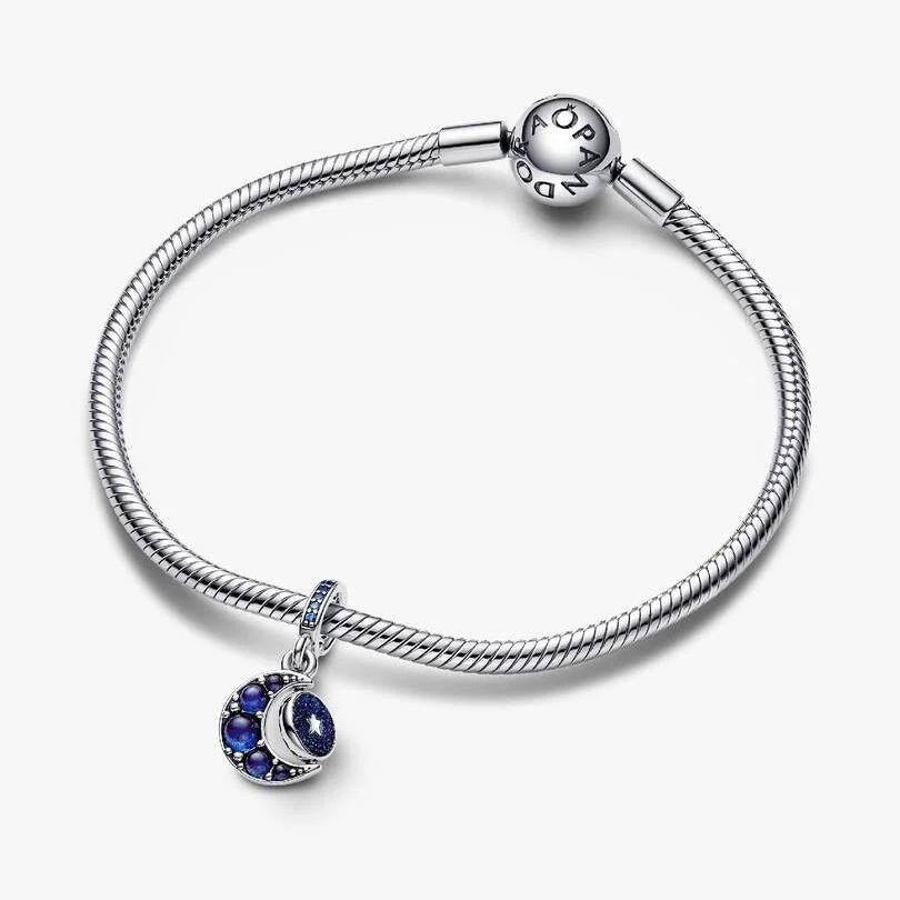 Sparkling Moon Spinning Dangling Charm WRIST SWEDEN