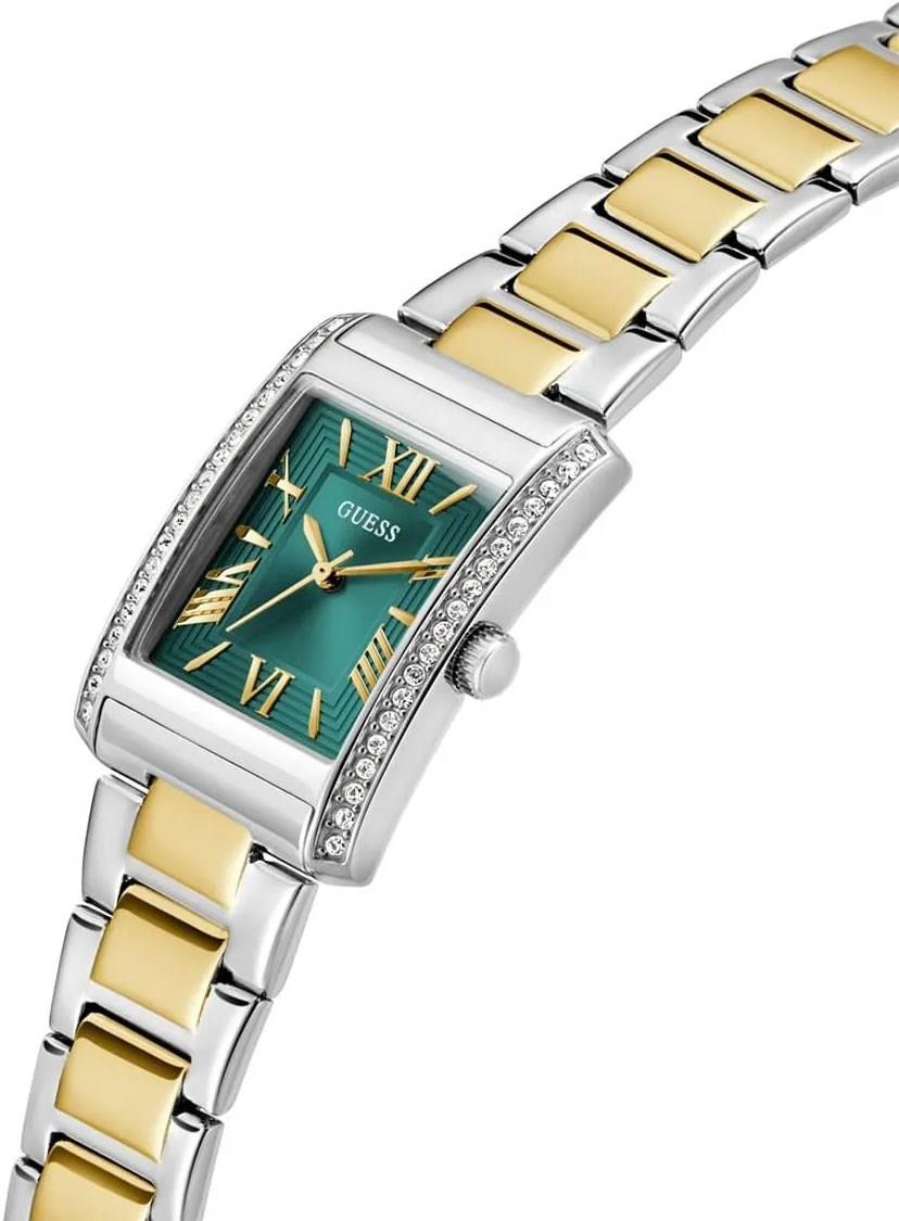 GUESS Ladies 2-Tone Silver Tone Analog Watch WRIST SWEDEN