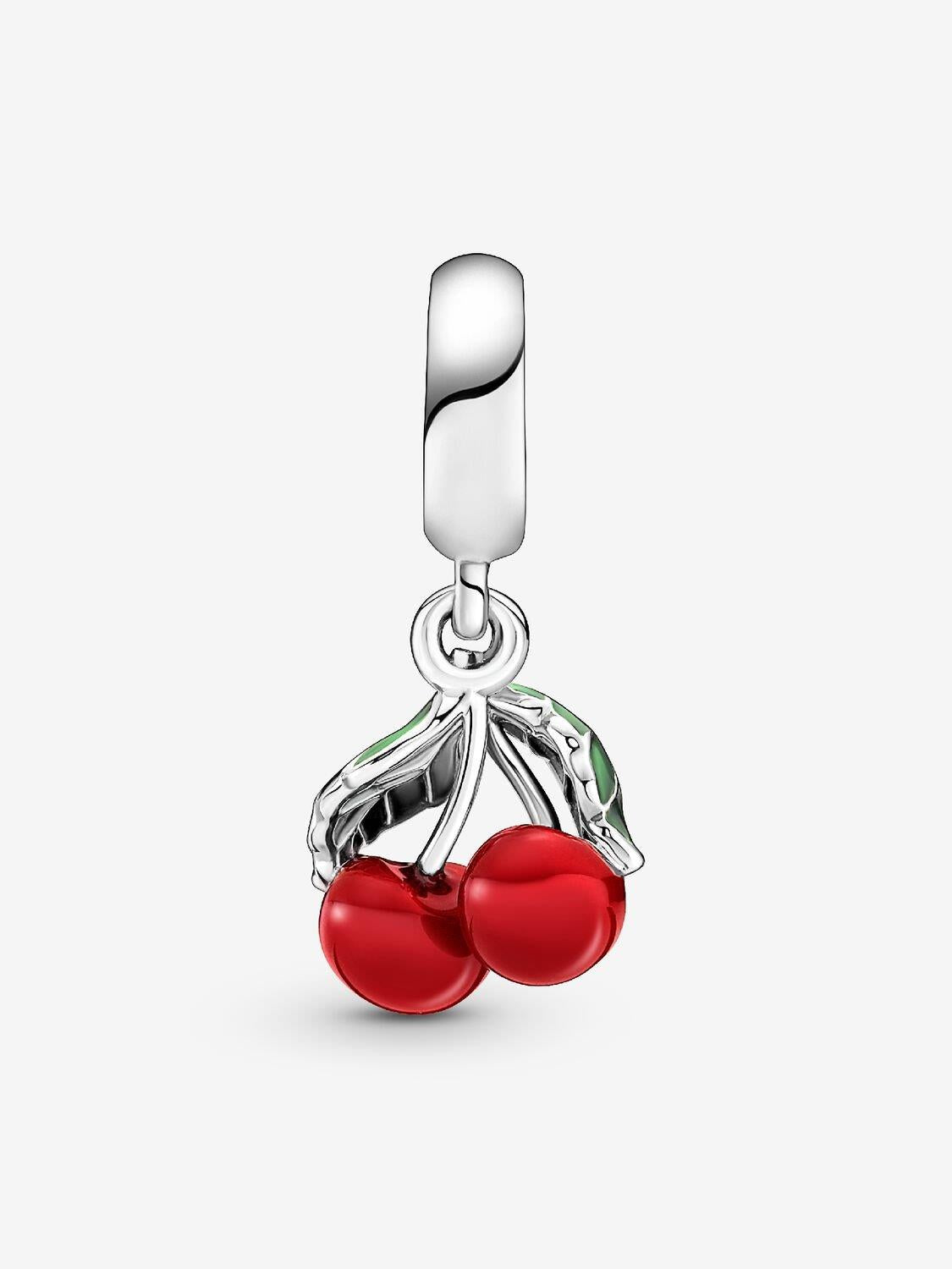 Pandora Asymmetrische Kirsche Charm-Anhänger Sterling-Silber WRIST SWEDEN