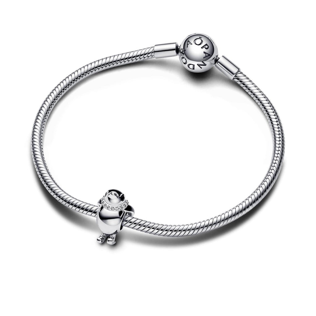 Pandora Skiing penguin sterling silver charm Pandora