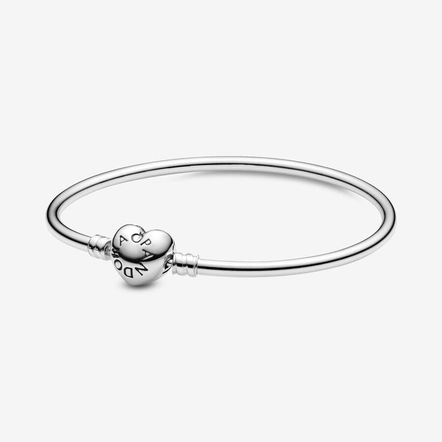 Pandora Moments Heart Clasp Bangle 17 cm Pandora