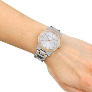 Burberry BU9105 Two Tone Stainless Steel Women's Watch Burberry