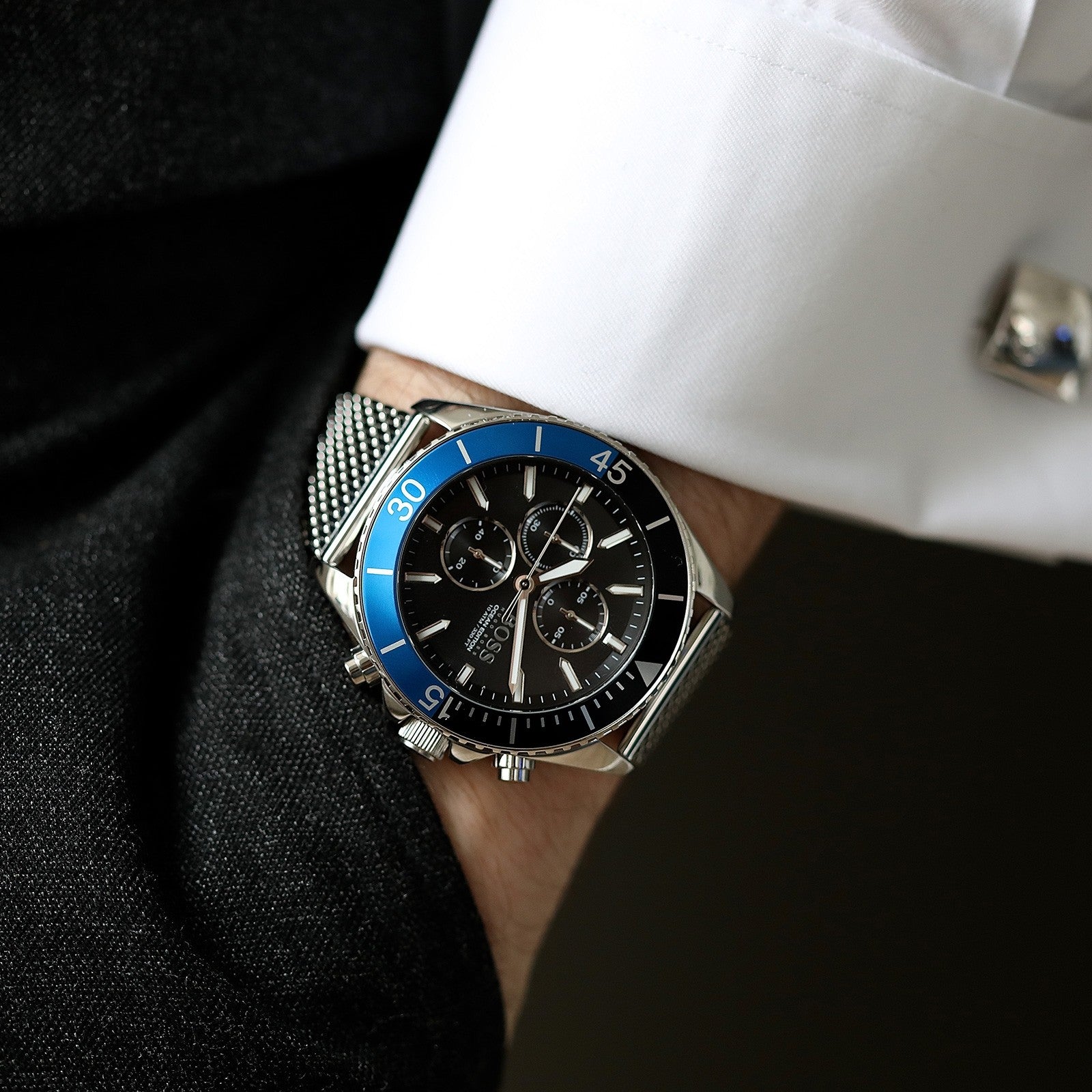 Produktbild av Hugo Boss 1513742, Ocean Edition herrklocka med 48 mm boett.