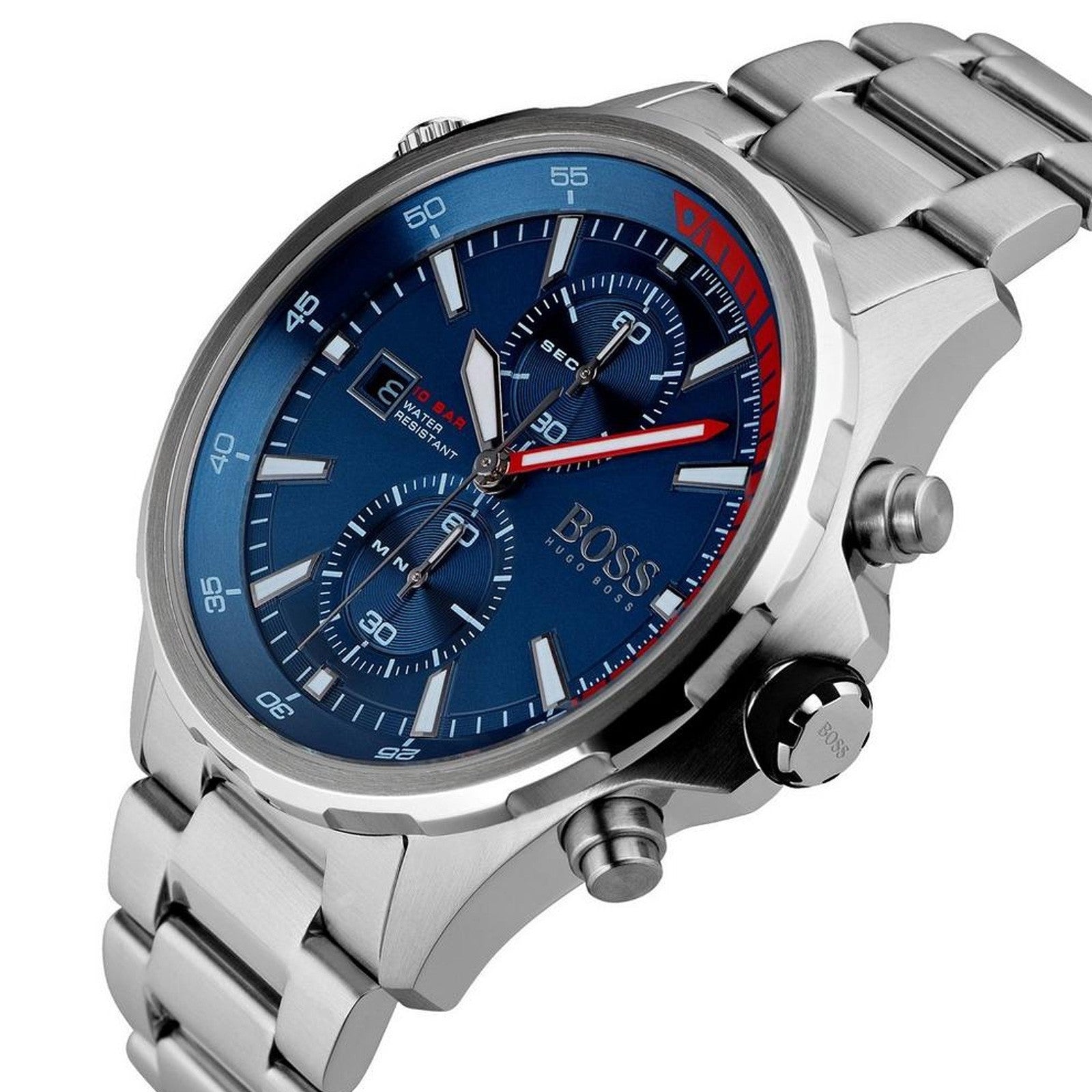 Produktbild av Hugo Boss 1513823, Globetrotter herrklocka med 46 mm boett.