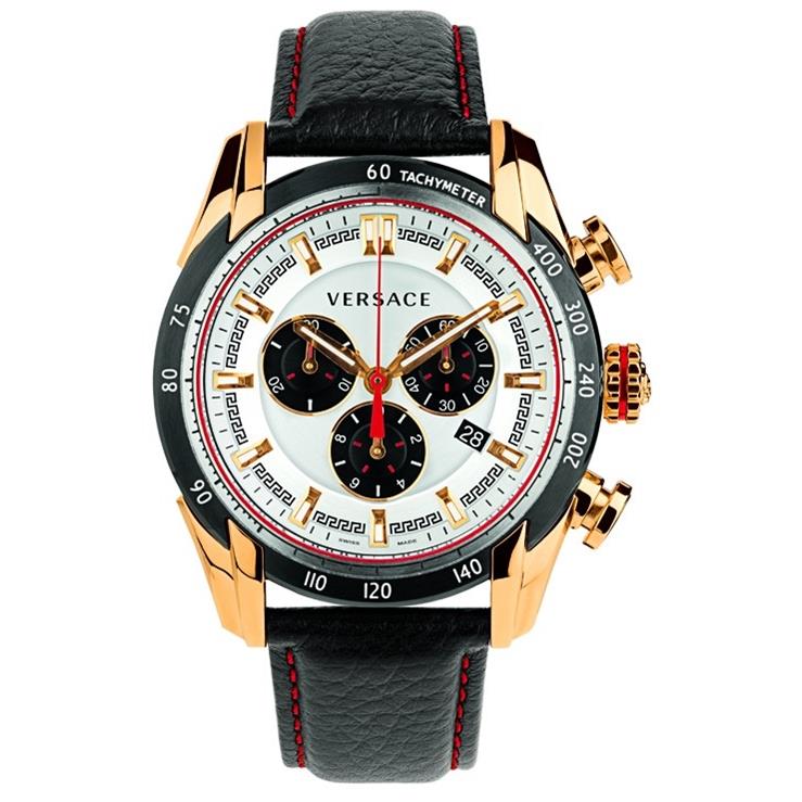 Versace VDB040014 V-Ray Analog Display Quartz Black Men's Watch Versace