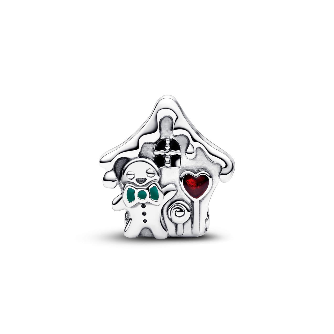 Pandora Gingerbread house sterling silver charm Pandora