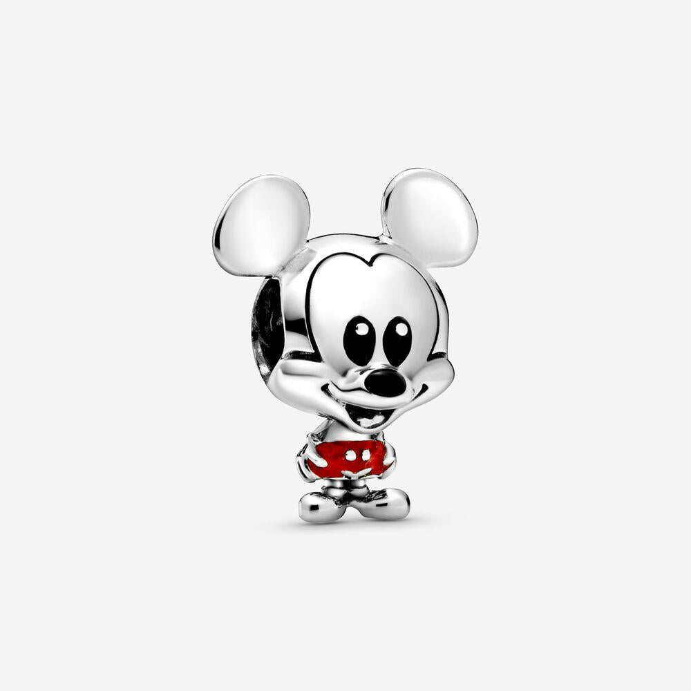 Pandora Disney Mickey sterling silver charm with red and black enamel Pandora