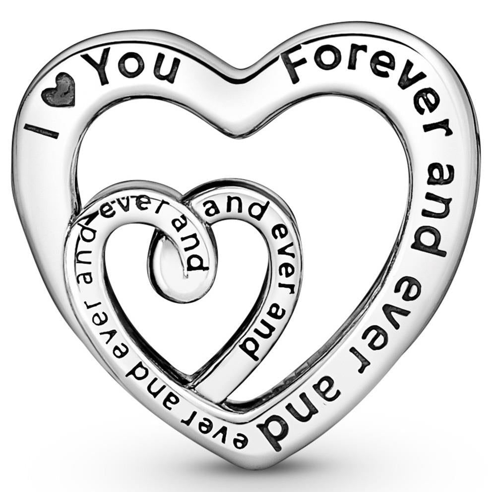 Pandora 790800C00 Entwined hearts sterling silver charm Pandora