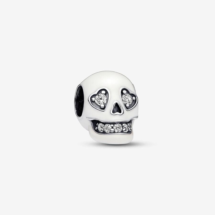 Pandora Glow-in-the-dark Sparkling Skull Charm WRIST SWEDEN