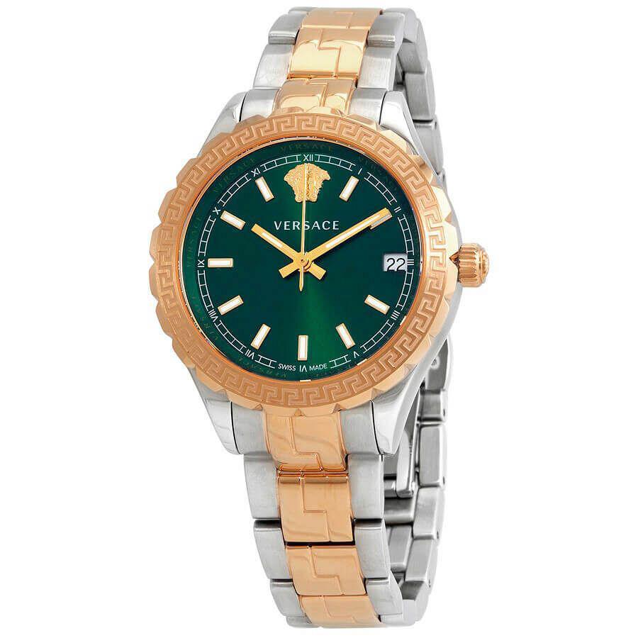 Versace V12050015 Hellenyium Two-Tone Green Ladies Watch Versace