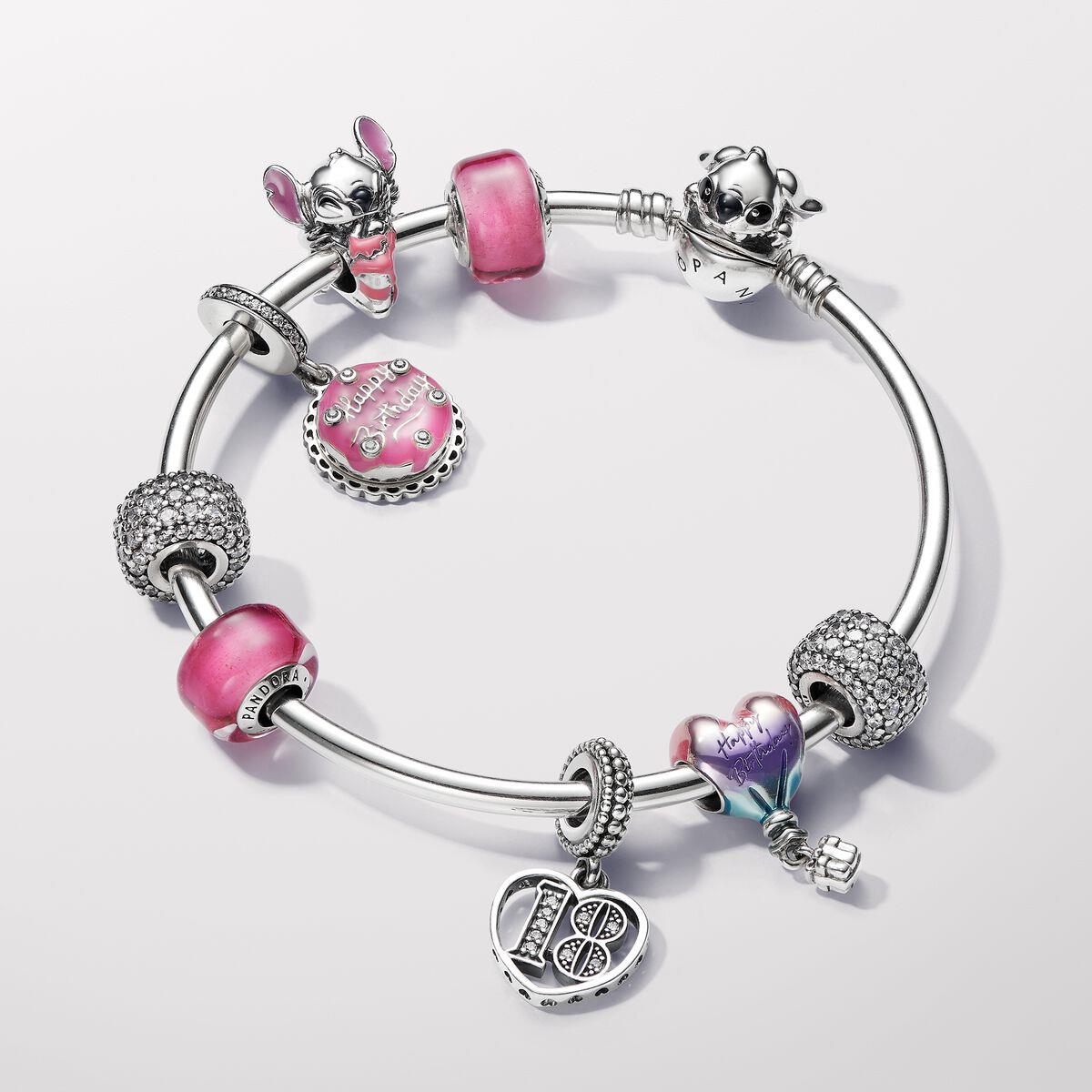 Pandora Disney Stitch Birthday Cake Charm WRIST SWEDEN