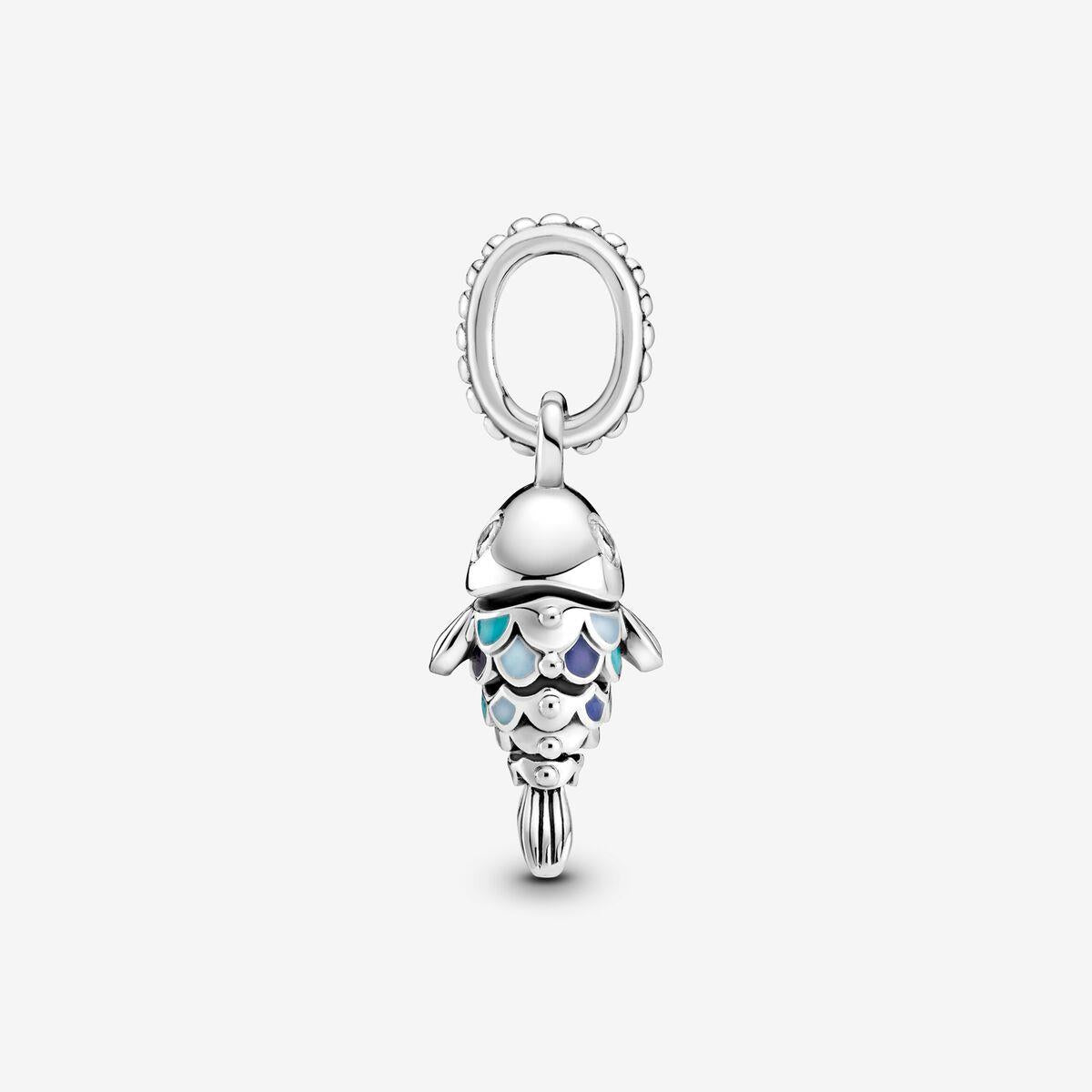 Pandora Blue Scaled Fish Dangle Charm Pandora