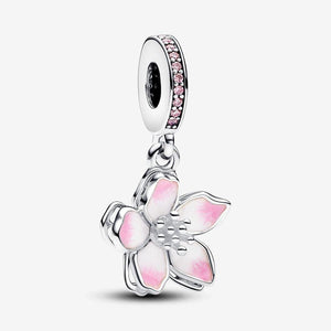 Pandora Cherry Blossom Dangle Charm WRIST SWEDEN